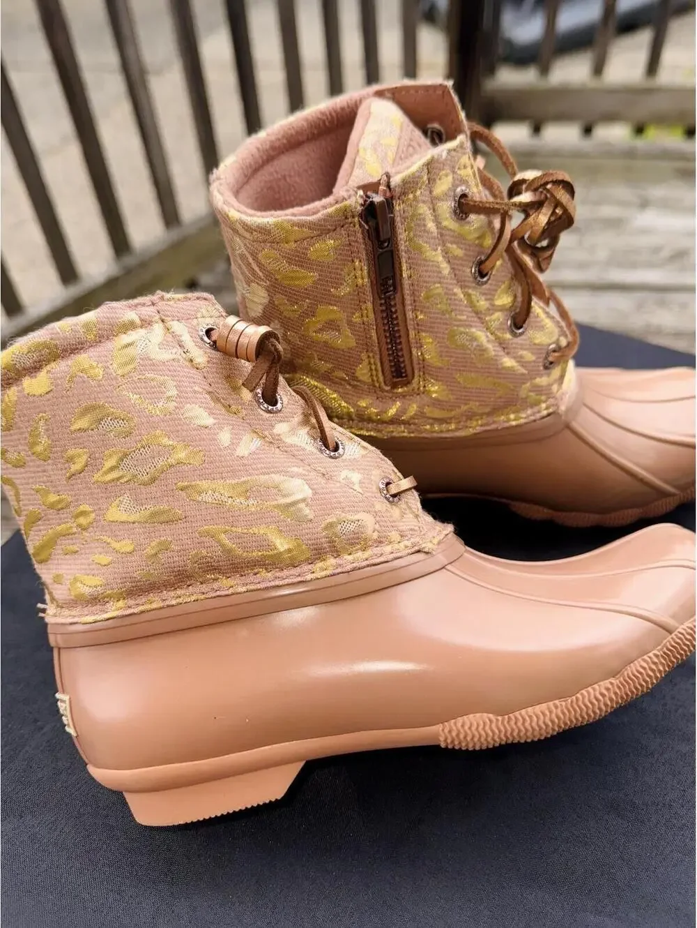 Sperry Women's Duck Boots with Leopard Print - Picture 4 of 8